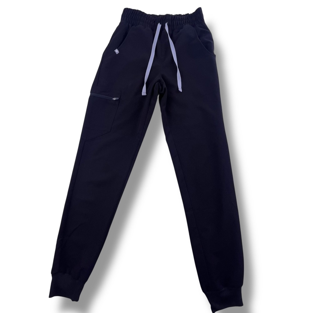 FIGS Zamora Jogger Scrub Pants Black Technical Collection XXS W20SW2028
